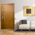 Yellow Wood Grain Painting Surface Newly Asian Security Exterior Interior Steel Armored Door